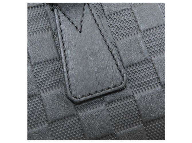 Borsa Louis Vuitton Damier Infini Port Document Jour Nero - vista 11