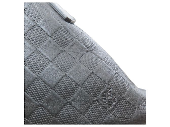Borsa Louis Vuitton Damier Infini Port Document Jour Nero - vista 12