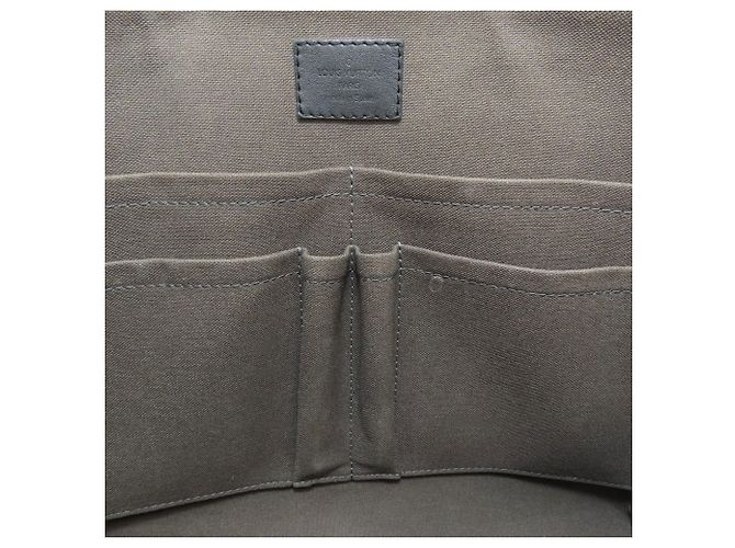 Borsa Louis Vuitton Damier Infini Port Document Jour Nero - vista 9