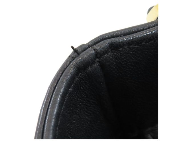 Chanel Chocolate Bar Tote Bag aus Lammleder Schwarz - Ansicht 10