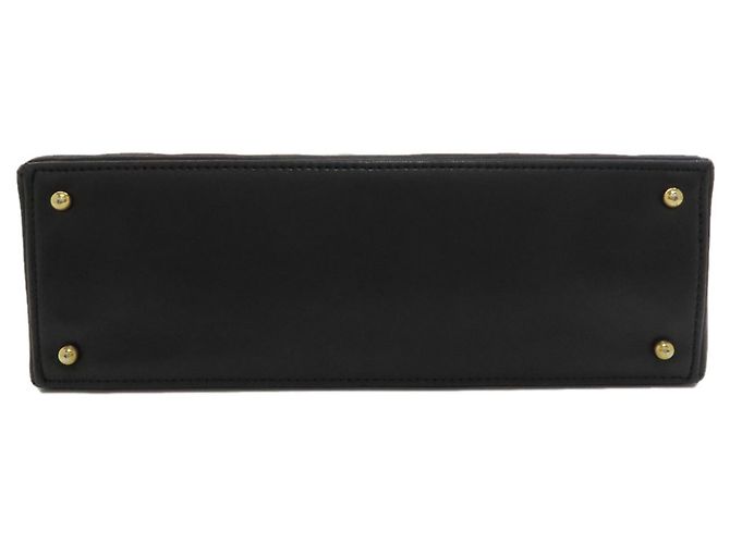 Chanel Chocolate Bar Tote Bag aus Lammleder Schwarz - Ansicht 4