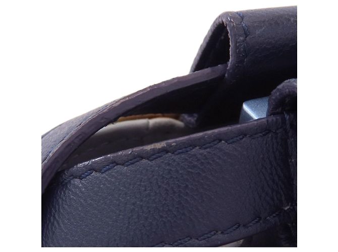 Borsa Fendi Peekaboo Mini 2-Way Marrone Giallo Blu navy - vista 14