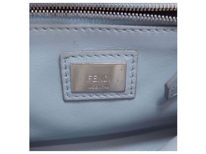 Borsa Fendi Peekaboo Mini 2-Way Marrone Giallo Blu navy - vista 7