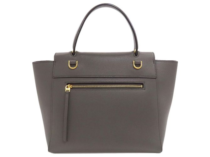 Céline Borsa a mano 2-Way Celine Belt Bag Micro in vitello grigio Marrone - vista 2