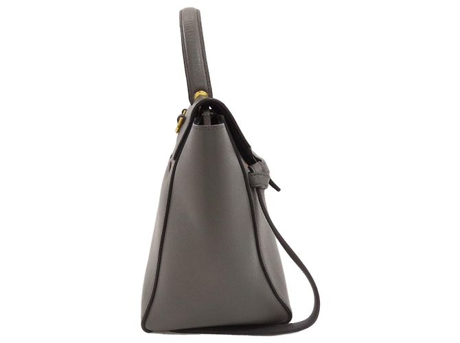 Céline Borsa a mano 2-Way Celine Belt Bag Micro in vitello grigio Marrone - vista 3