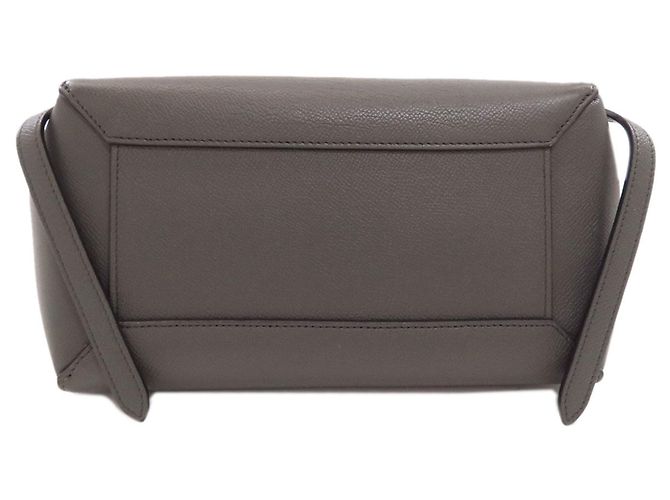 Céline Borsa a mano 2-Way Celine Belt Bag Micro in vitello grigio Marrone - vista 4