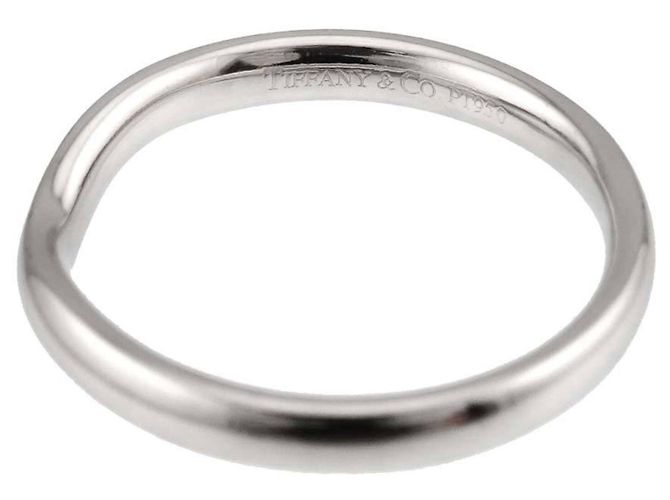 Tiffany & Co. Wide Curved Band Ring aus Platin - Ansicht 3