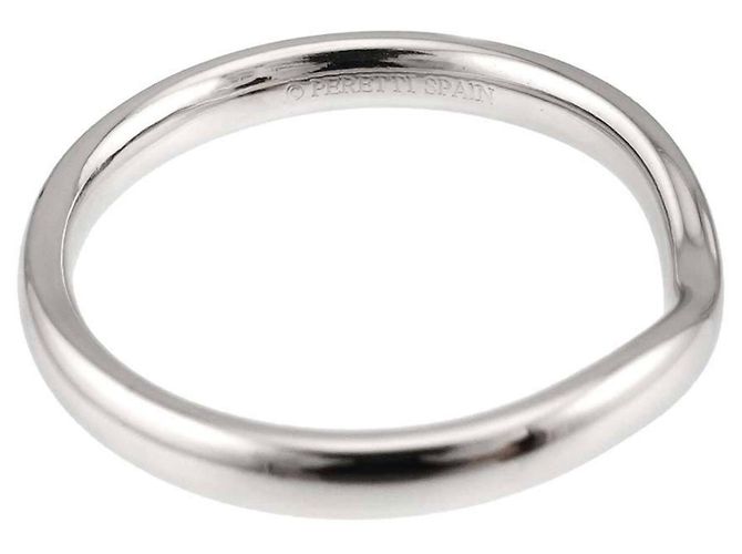 Tiffany & Co. Wide Curved Band Ring aus Platin - Ansicht 4