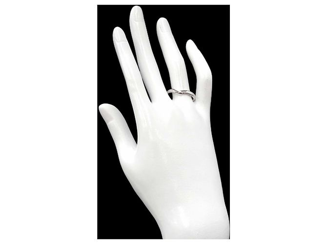 Tiffany & Co. Wide Curved Band Ring aus Platin - Ansicht 7