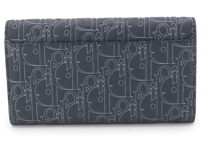 Cartera de solapa larga Christian Dior Gravity Outline Azul Azul marino - vista 3