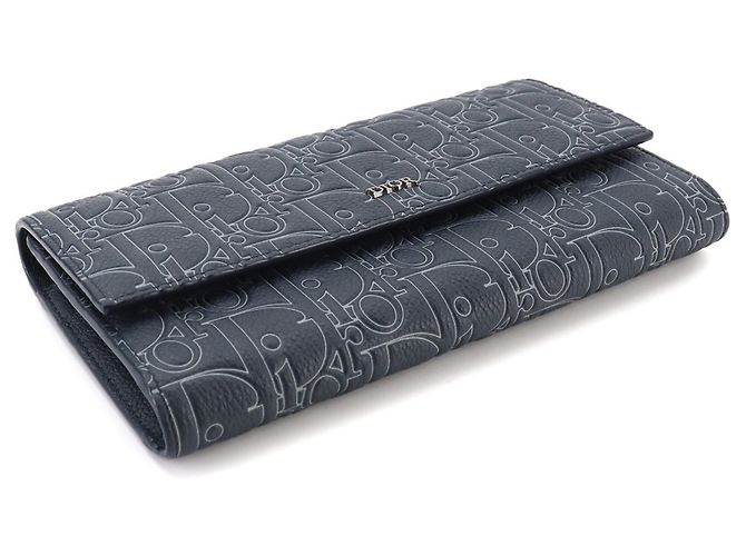 Cartera de solapa larga Christian Dior Gravity Outline Azul Azul marino - vista 4