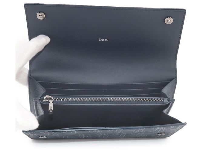 Cartera de solapa larga Christian Dior Gravity Outline Azul Azul marino - vista 6