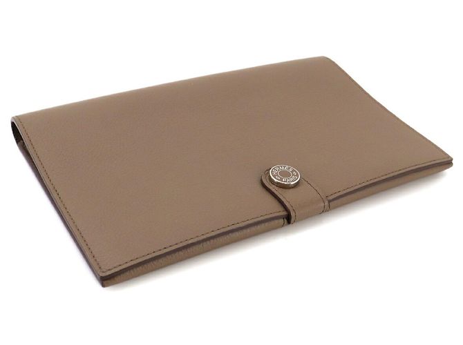 Hermès Cartera larga bi-fold Hermes R.M.S Toutenmain Gris pardo - vista 4