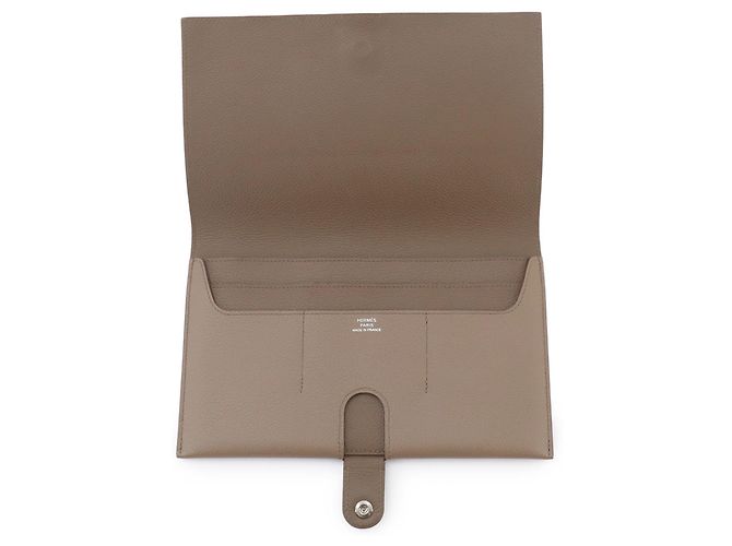 Hermès Cartera larga bi-fold Hermes R.M.S Toutenmain Gris pardo - vista 5