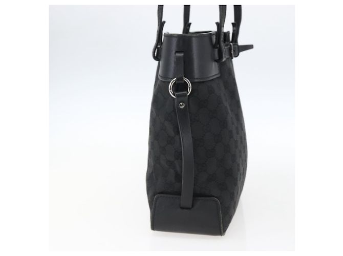 Bolsa Tote Bucket com Cinto Gucci GG Canvas e Couro Small Preto - vista 4