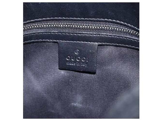 Bolsa Tote Bucket com Cinto Gucci GG Canvas e Couro Small Preto - vista 6