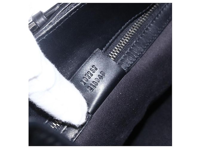 Bolsa Tote Bucket com Cinto Gucci GG Canvas e Couro Small Preto - vista 7