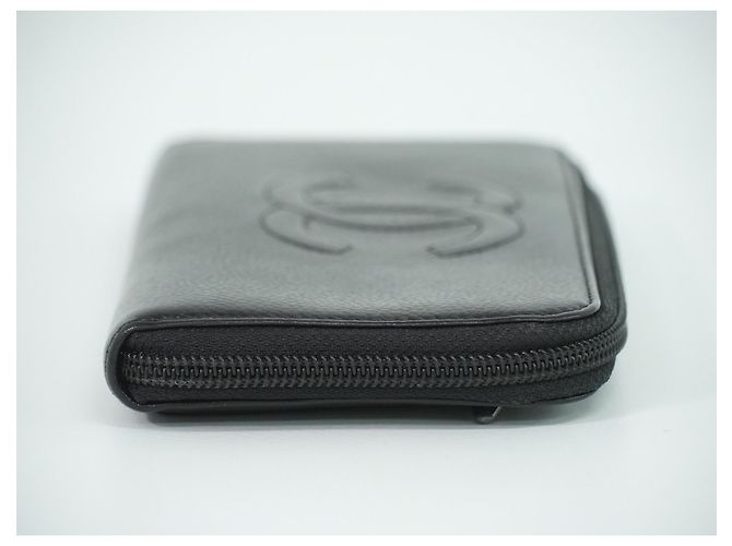 Chanel Timeless CC Zipped Caviar Long Nero - vista 4