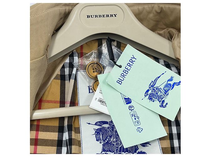 Trench coat de algodón Burberry Beige - vista 3