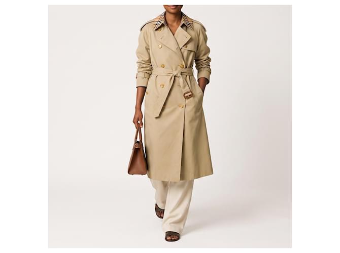 Trench coat de algodón Burberry Beige - vista 8