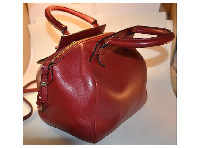 Borsa a mano Giorgio Armani in pelle rossa Rosso - vista 5
