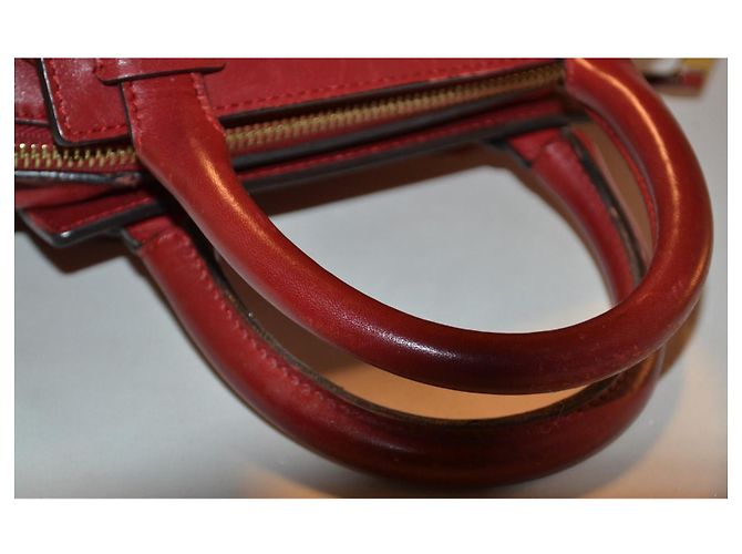 Borsa a mano Giorgio Armani in pelle rossa Rosso - vista 6
