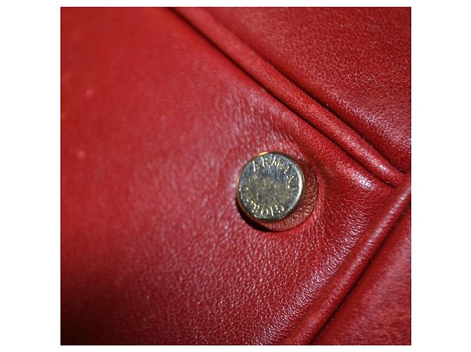 Borsa a mano Giorgio Armani in pelle rossa Rosso - vista 8