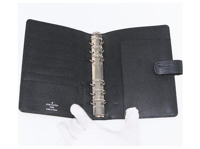 Copertina Agenda Louis Vuitton Epi Leather MM Nero - vista 5