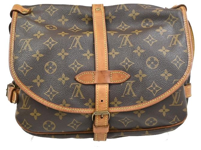 Louis Vuitton Saumur Monogram 30 Marrone - vista 2