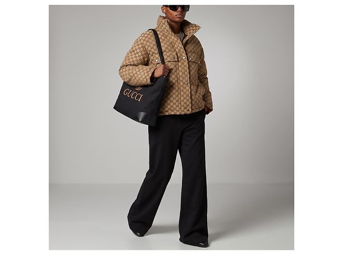 Gucci Herren-Daunenjacke mit GG-Motiv Braun Beige - vista 5