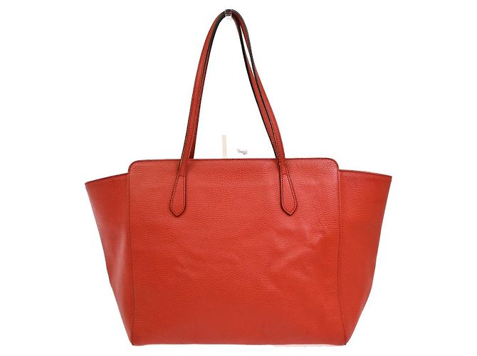 Gucci Swing Tote Leder Medium Rot - Ansicht 2
