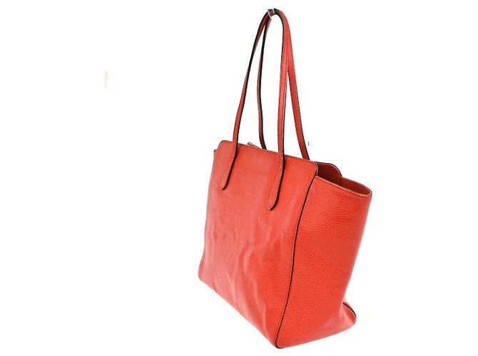 Gucci Swing Tote Leder Medium Rot - Ansicht 4