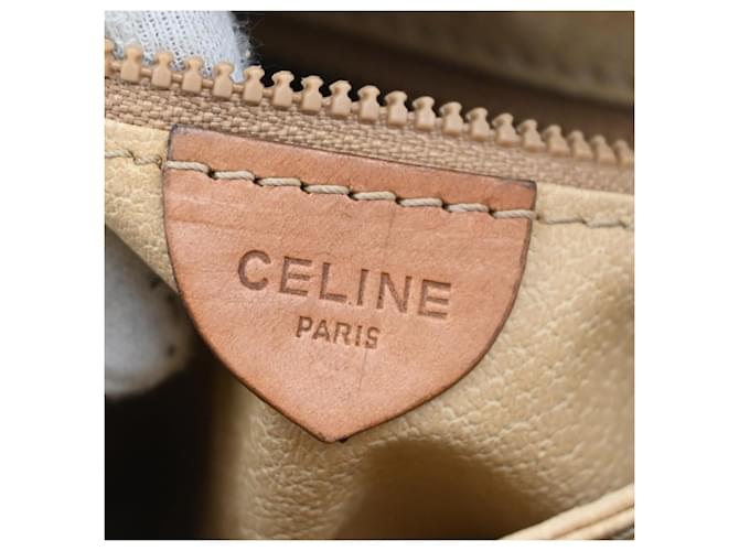 Céline Celine Vintage Macadam Canvas Small Beige - vista 6
