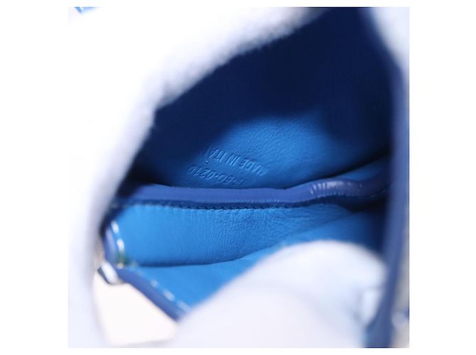 Pochette da polso Saddle Christian Dior in pelle Blu - vista 6