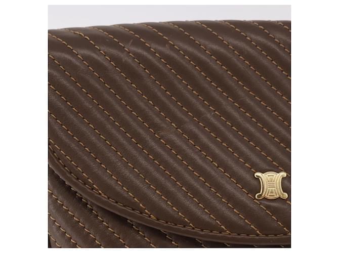 Céline Celine Macadam Leather Medium Marrone - vista 2