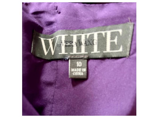 Vera Wang Amethyst trägerloses Kleid Lila - Ansicht 5