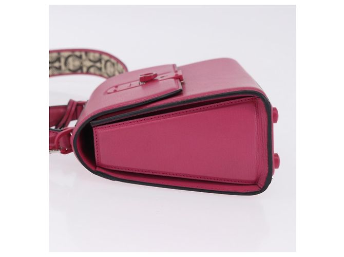 Salvatore Ferragamo Boxyz Top Handle Leather Small Rosa - vista 4