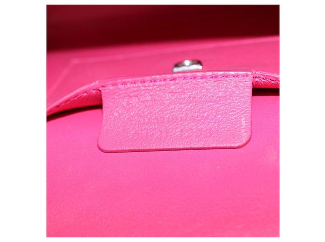 Salvatore Ferragamo Boxyz Top Handle Leather Small Rosa - vista 6