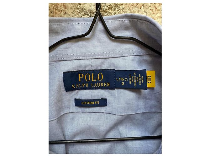 Camicia Oxford Polo Ralph Lauren Custom Fit Azzurro - vista 4