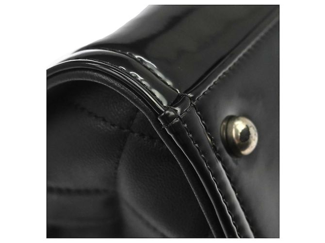 Bolso Chanel Lipstick Open Tote de vinilo charol Large Negro - vista 7