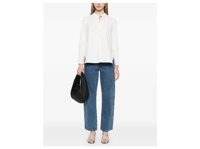 Autre Marque Blusa de seda Blanca Vita Ecru €290 NWT IT40/UK8 Blanco - vista 2