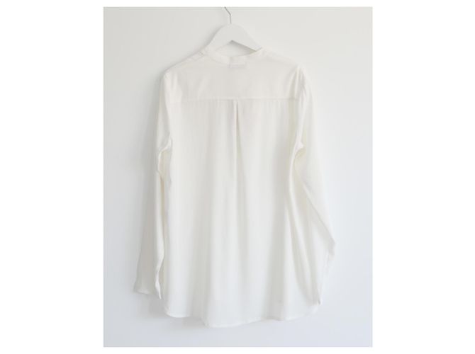 Autre Marque Blusa de seda Blanca Vita Ecru €290 NWT IT40/UK8 Blanco - vista 6