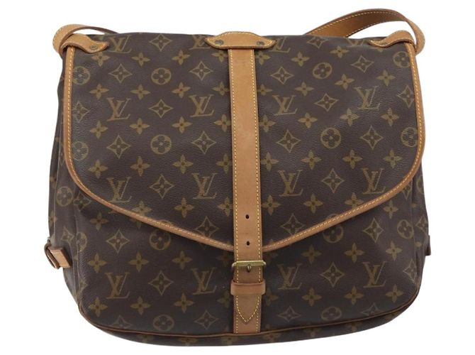 LOUIS VUITTON Monogram Saumur 35 Shoulder Bag M42254 LV Auth ka5729 Monogramma - vista 13