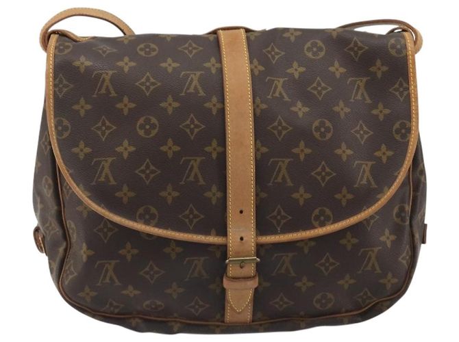 LOUIS VUITTON Monogram Saumur 35 Shoulder Bag M42254 LV Auth ka5729 Monogramma - vista 2