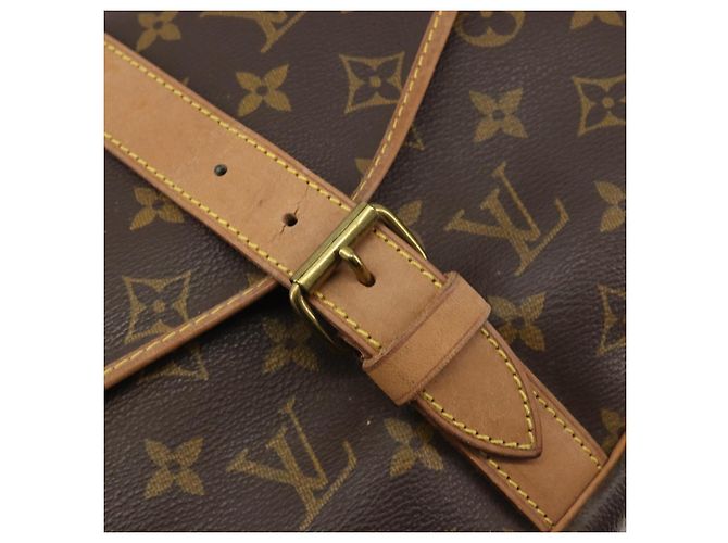 LOUIS VUITTON Monogram Saumur 35 Shoulder Bag M42254 LV Auth ka5729 Monogramma - vista 22