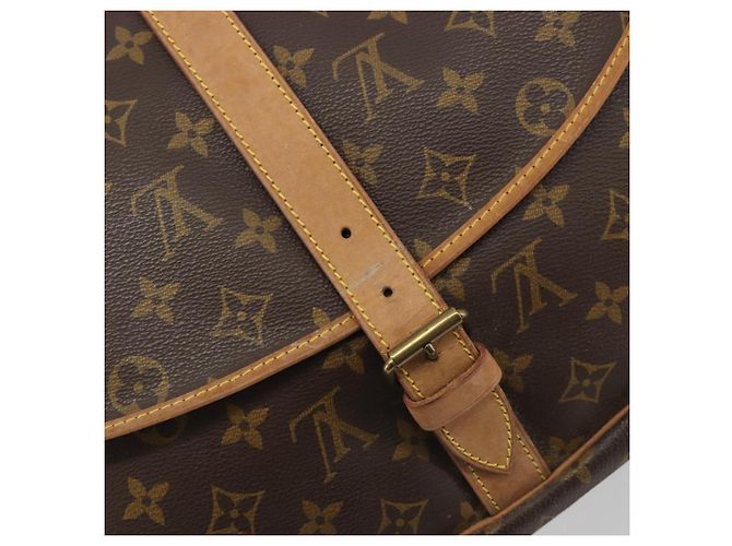 LOUIS VUITTON Monogram Saumur 35 Shoulder Bag M42254 LV Auth ka5729 Monogramma - vista 28