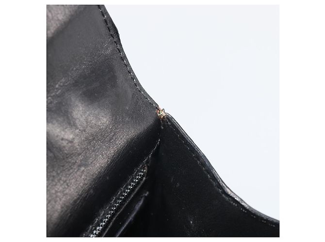 Céline CELINE Hand Bag Leather Black Gold Auth 197040 Golden - view 10