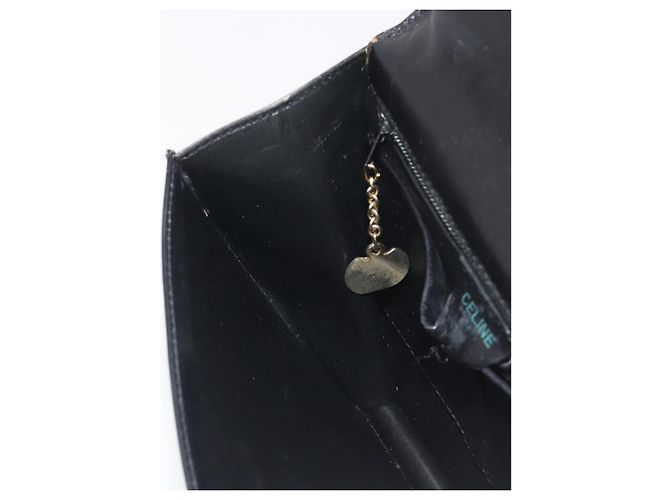 Céline CELINE Hand Bag Leather Black Gold Auth 197040 Golden - view 22