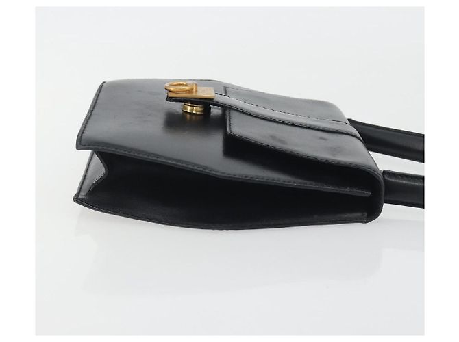 Céline CELINE Hand Bag Leather Black Gold Auth 197040 Golden - view 3