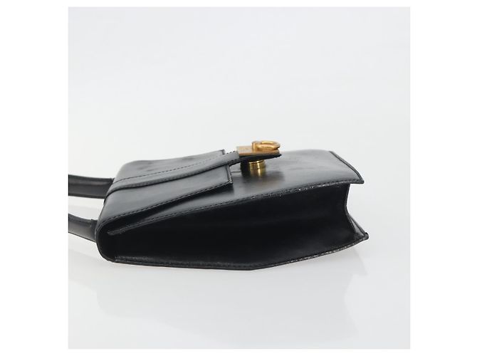 Céline CELINE Hand Bag Leather Black Gold Auth 197040 Golden - view 4